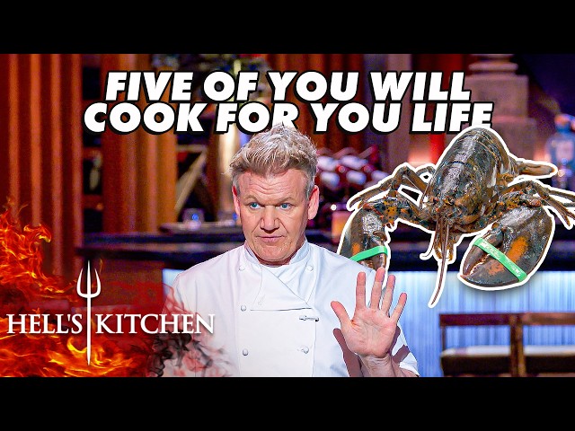 Chef Ramsay Shocks as Five Chefs Cook Live Lobster to Save Their Lives | Hell's Kitchen