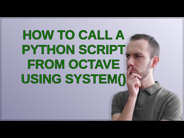 How to call a Python script from Octave using system()