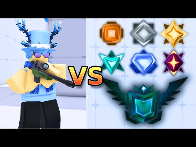 I Beat EVERY RANK Using Sniper Only! | Roblox Rivals