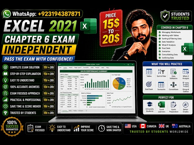 2021 Chapter 6 Exam Excel independent/2021 Chapter 6 Exam-Excel independent