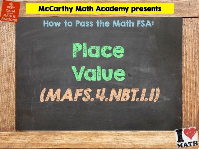 How to Pass the Math FSA (4th) - Place Value