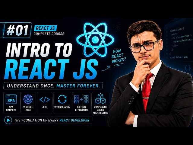 Introduction to React JS | How React Works? SPA, JSX, Virtual DOM & More | React JS #01