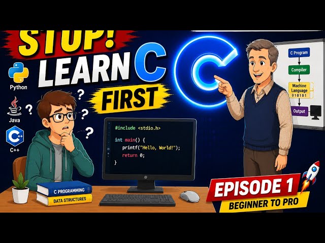 If You Skip C, You'll Struggle in Coding! | C Language in Telugu | Episode 1