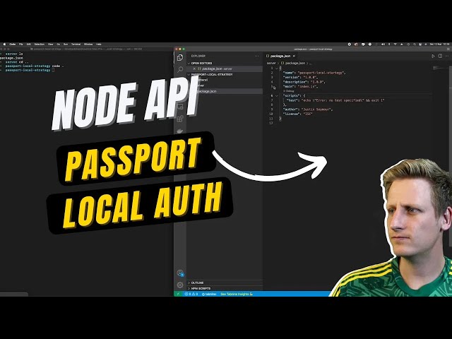 41 - Node js API + Passport - Local Authentication Strategy - Setting up the login fetch request