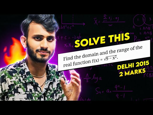 FIND DOMAIN AND RANGE| CLASS 11TH MATH| CHAPTER -2 RELATION AND FUNCTIONS| @FutureRankersMaths