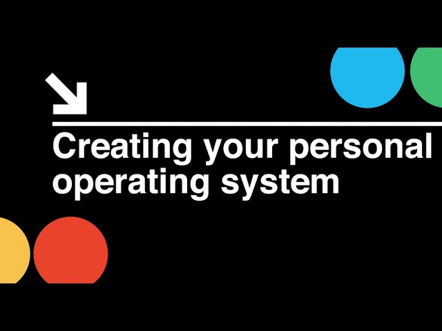Startup CEO: Creating Your Personal Operating System