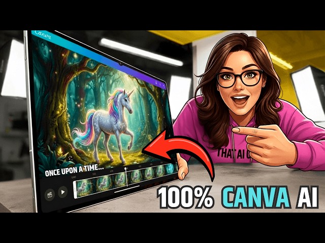 This Cartoon Moves All By Itself (Made 100% With Canva AI)