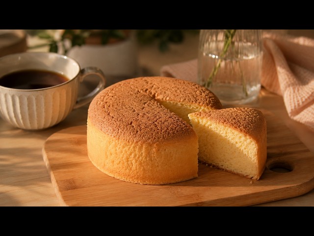 Soft & Fluffy Sponge Cake | Easy Cake Recipe (ASMR Baking)
