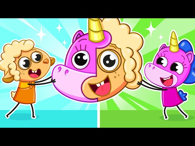 Body Puzzle Game Challenge! | My Friend Turned into a Puzzle! & More Funny Cartoons | Teeny Mimi