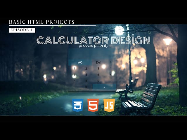How to Create a Calculator Design in HTML, CSS and JS, in 15 minutes! #html #css #javascript