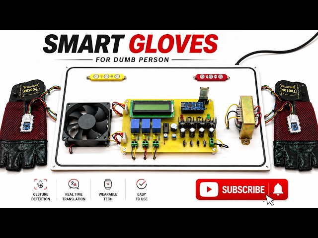 Sign Language to Speech Converter Using Arduino #SmartGloves #SignLanguageToSpeech #GestureVocalizer