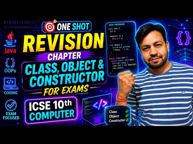 🚀 Class Objects and Constructor in ONE SHOT | Complete Revision | ICSE Class 10 | 2027 Boards