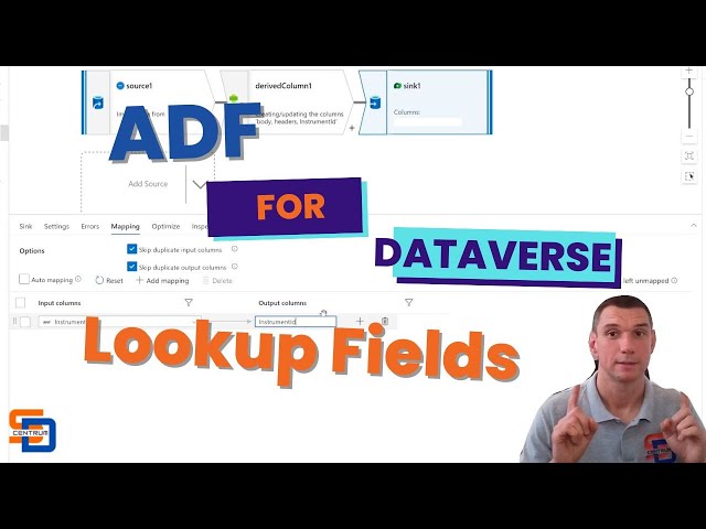 Updating and Inserting Lookup fields in Dataverse with Azure Data Factory (ADF) inside Data Flows