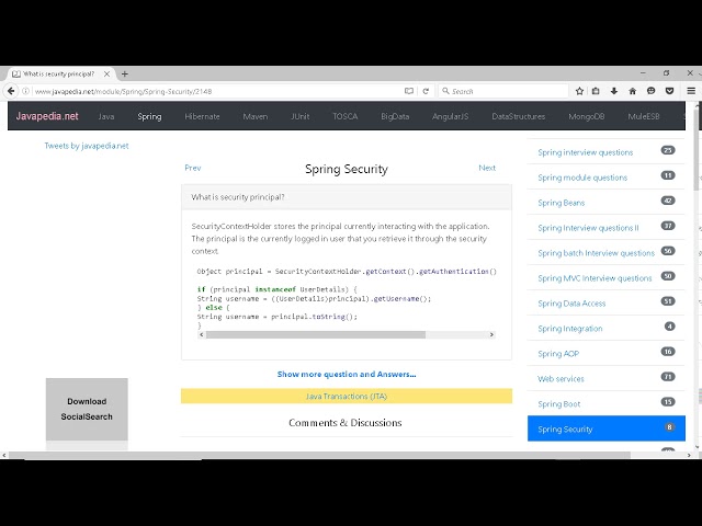 What is security principal? | javapedia.net