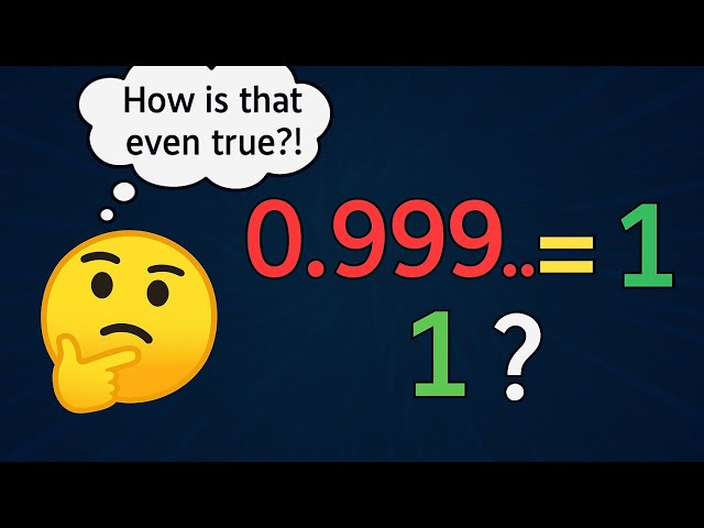 Why 0.999... = 1? | The Math Truth That Breaks Your Brain! #MathExplained #999Equals1