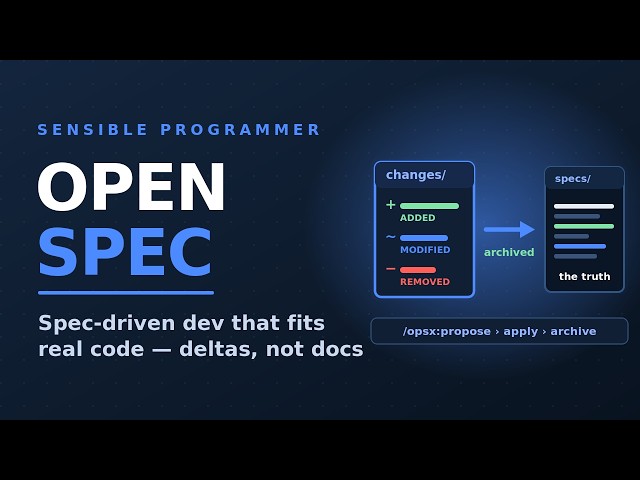 OpenSpec: aspec layer that actually fits real codebases #OpenSpec #SpecDrivenDevelopment #AICoding