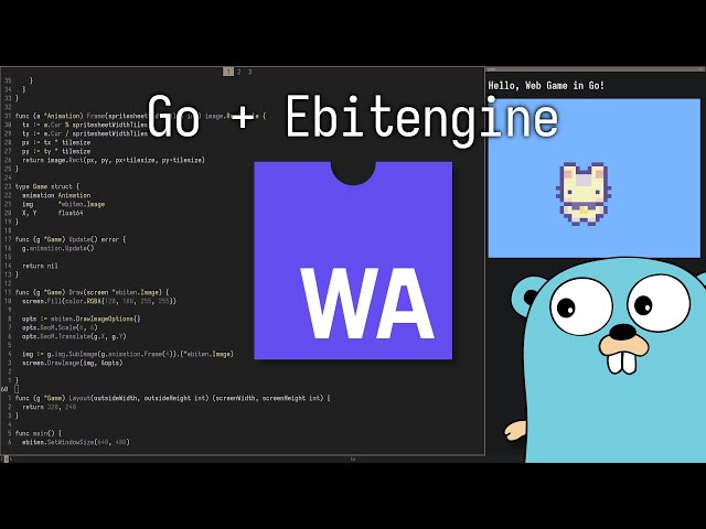 Making Web games in Go is Easy (Ebitengine)