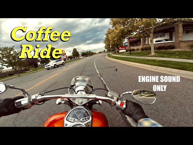 Coffee Ride | HONDA VTX | Pure Engine Sound | V&H Pipes | Motorcycle ASMR
