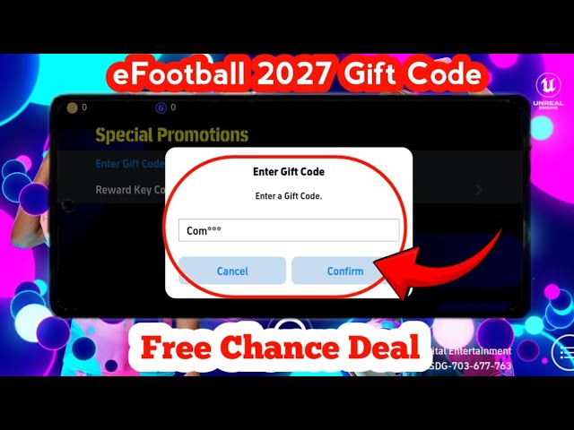 How to Redeem eFootball 2027 Gift Code 🎁 | Get Free Chance Deal & Rewards
