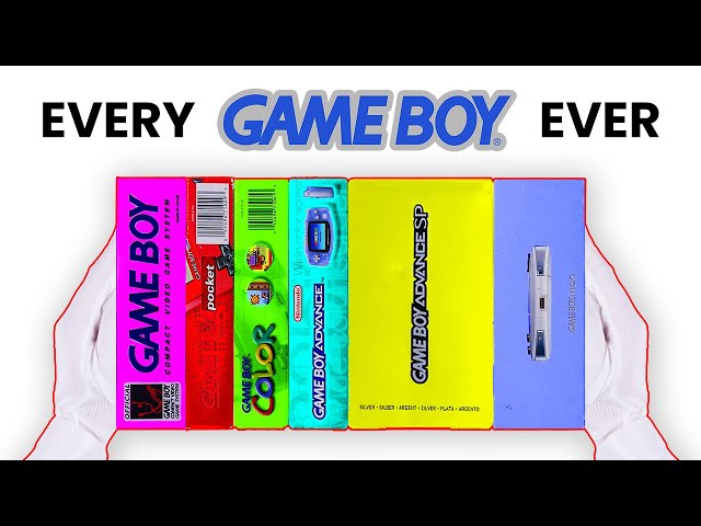 Unboxing Every Game Boy Ever (1989-2005)