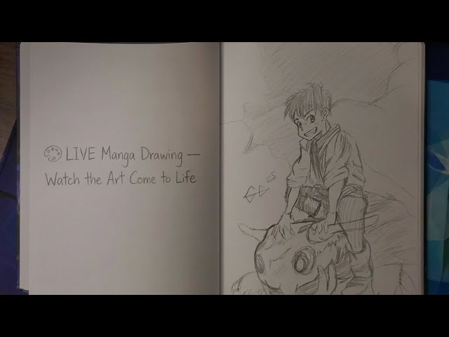 🎨 LIVE Manga Drawing — Watch the Art Come to Life