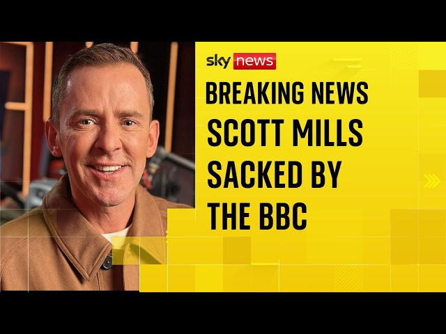 El DJ de Radio 2, Scott Mills, fue despedido por la BBC por "conducta personal".