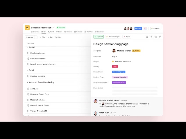 How to manage marketing campaigns and drive revenue in Asana (demo)