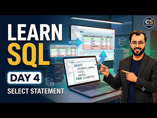 SQL Tutorial for Beginners — Day 4 | SELECT Statement Explained