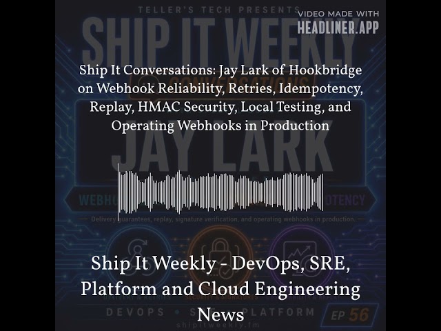 Ship It Weekly - Ship It Conversations: Jay Lark of Hookbridge on Webhook Reliability, Retries,...