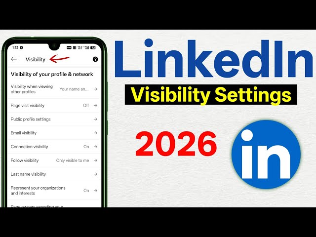 LinkedIn Visibility Tutorial for Beginners | What to Public and Private In LinkedIn Account or Page 
