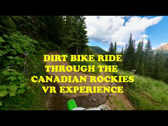 Amazing difficult Canadian trail ride VR experience KLX400 DRZ400