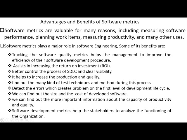 Software Metrics- Definition, Benefits, and Scope
