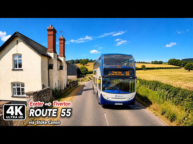 Through Devon’s Beautiful Exe Valley 🇬🇧 | Exeter → Tiverton 55 | 4K