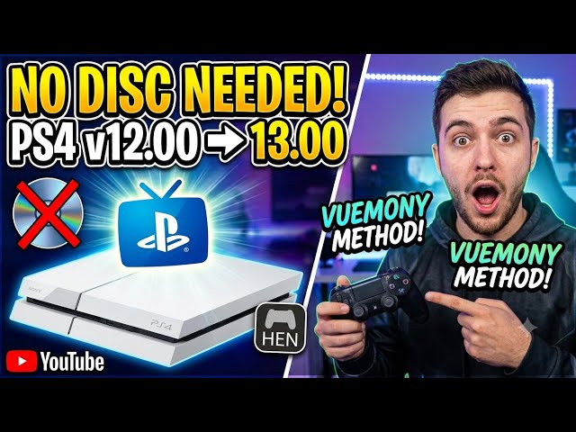 How to jailbreak a ps4 from 12.00 to 13.00 without blu ray disc it is the vuemony method :D
