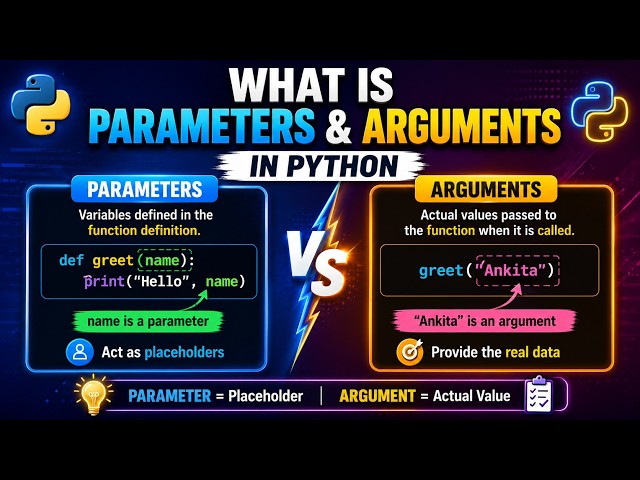 What Are Parameters and Arguments in Python? | Explained with Examples