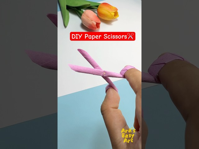 ✂️ DIY Origami Scissors ✂ paper craft ideas @ArasEasyArt #viral #diy #ytshorts #scissors #ideas