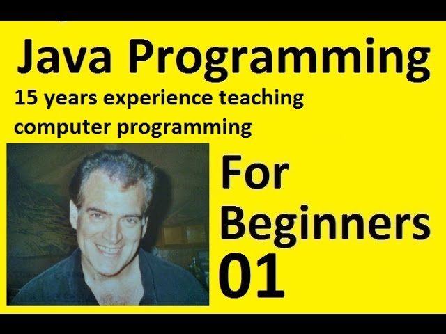 Java Programming Beginners Tutorial -- Install Java, Set Path and First Program, Part 1
