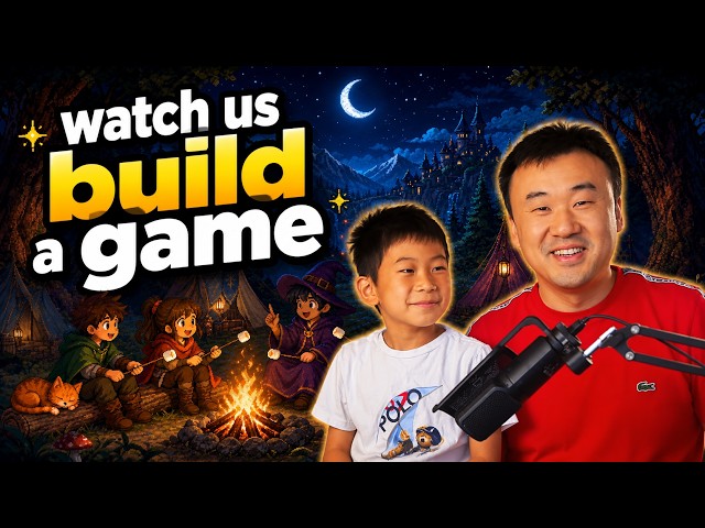 Dad and Son Vibe Code an RPG Game