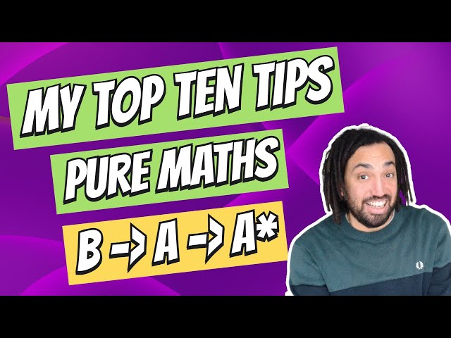 Watch this BEFORE your Maths A Level Pure Exam