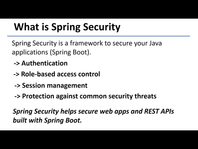 What is Spring Security ? | Explained in 2 Minutes