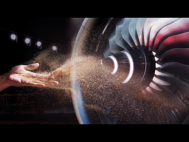 What happens if you throw sand into a jet engine?