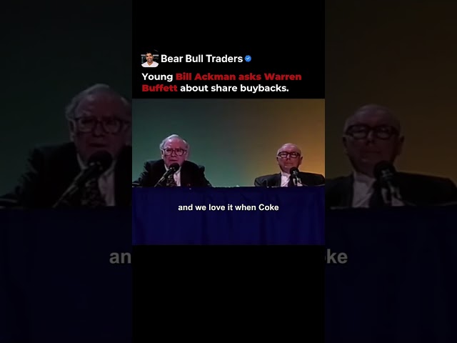 Young Bill Ackman Asks Warren Buffett About Share Buybacks