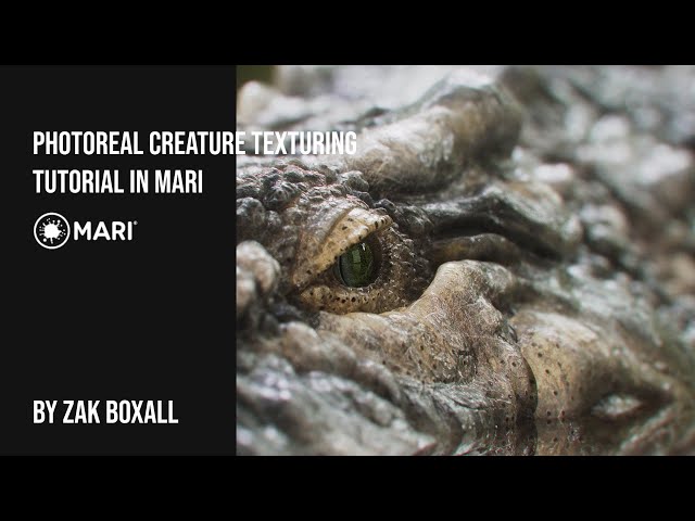 REALISTIC Creature Texturing Painting Tutorial Using Mari and Substance - By Zak Boxall