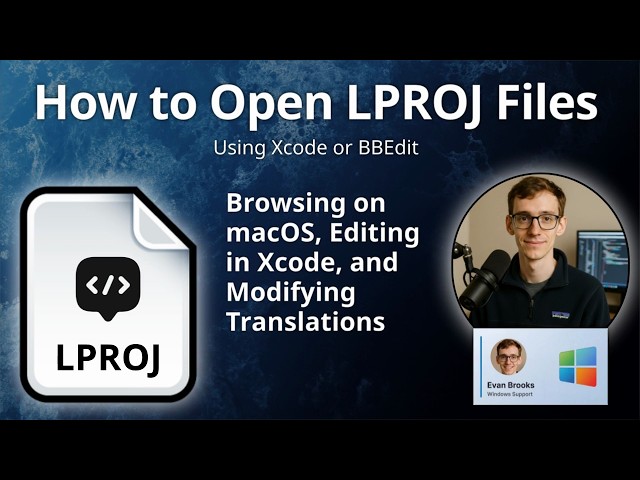 How to Open LPROJ Folders (Localized Project)