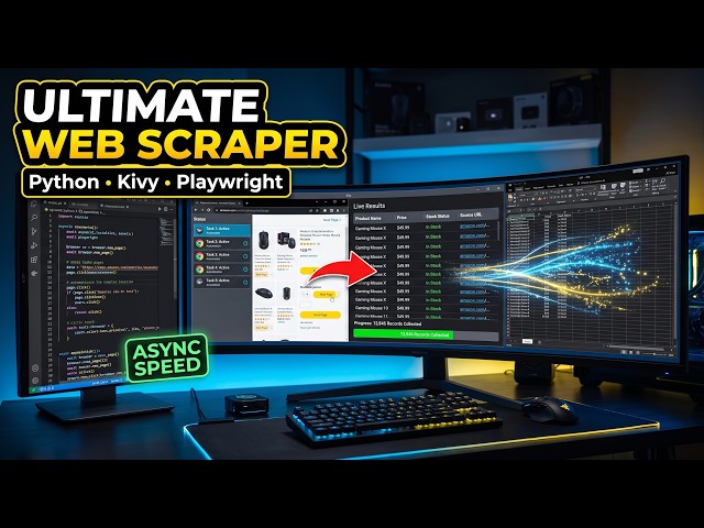 Ultimate Python Web Scraper GUI Playwright + Kivy Async Automation #Python #WebScraping #Playwright