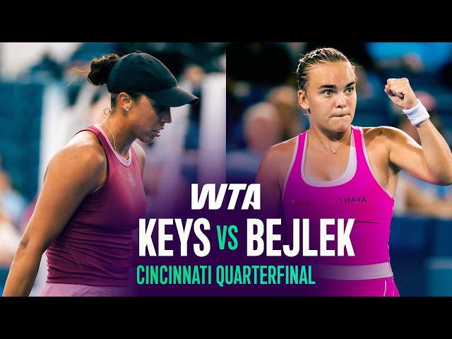 Sara Bejlek vs. Madison Keys  | 2026 Cincinnati Quarterfinal | WTA Match Highlights