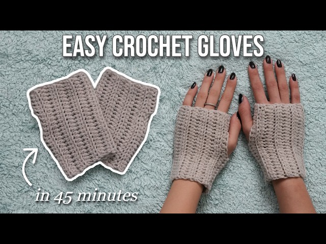 Quick & Easy Crochet Wrist Wamers Tutorial