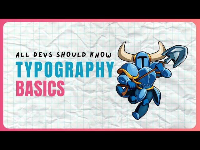Typography Basics Every Game Dev Should Know