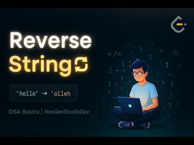 LeetCode 344: Reverse String 🔁 | Easy JavaScript Tutorial for Beginners