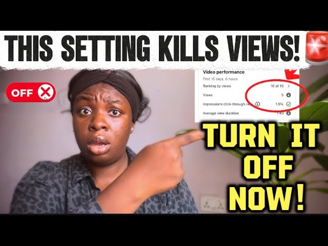 URGENT‼️: This YouTube Setting KILLED My New Channel’s Views!😱